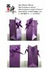 square paper bags, gift display packaging, ribbon decorated bow